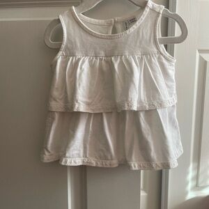 Janie and Jack Ivory Tiered Tank Top